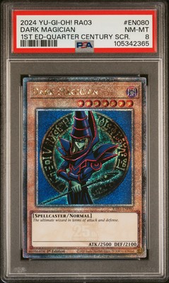2024 YU-GI-OH! RA03-QUARTER CENTURY BONANZA #EN080 DARK MAGICIAN PSA 8-image