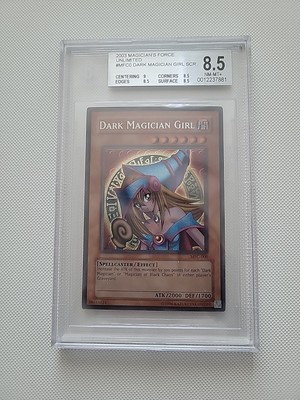YuGiOh Dark Magician Girl MFC-000 Secret Rare Unlimited BGS 8.5-image