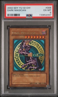 2002 YU-GI-OH! STARTER DECK: YUGI #006 DARK MAGICIAN PSA 6-image