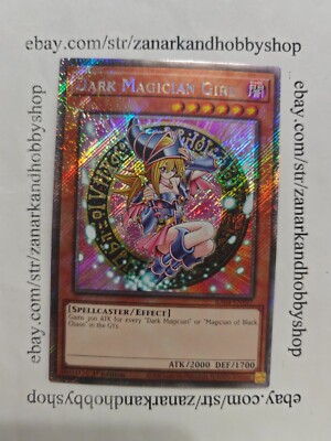 Yugioh! Dark Magician Girl (3rd artwork) RA04-EN107 Platinum Secret Rare NM-image
