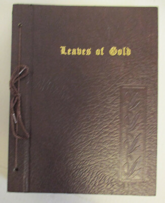 LEAVES OF GOLD An Anthology of Prayers 1948 Clyde Lytle Revised Edition Leather-image