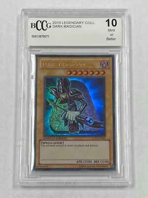 Yu-Gi-Oh Dark Magician 2010 Legendary Collection BCCG Graded 10 Limited Ed. Card-image