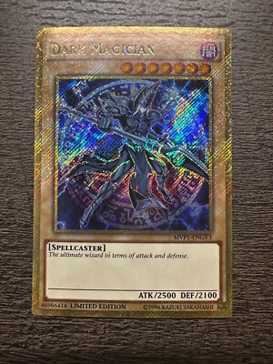 Yugioh Dark Magician MVP1-ENGV3 Gold Secret Rare Limited Edition - NM / VLP-image