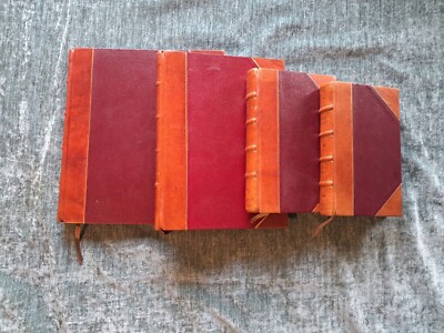 Set Of 4 Leather-bound Books India/Indian, English -image