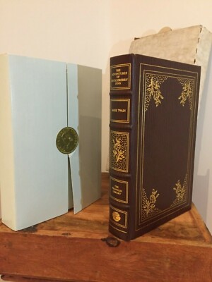 Huckleberry Finn by M Twain (Franklin Library - Collector's Best-Loved) leather-image