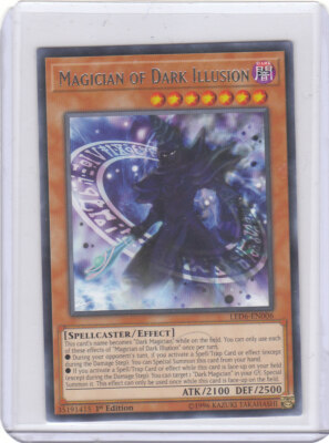 Yugioh LED6-EN006 Magician of Dark Illusion – Rare 1st Edition-image
