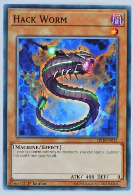 Yugioh Hack Worm SP18-EN015 Common 1st Edition-image