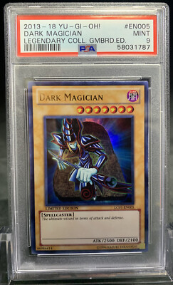 Yu-Gi-Oh! Dark Magician LC01-EN005 Limited Edition PSA 9 Card-image
