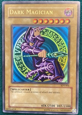 Yugioh Dark Magician Sdy Nm-vlp Slight Holo Bleed-image