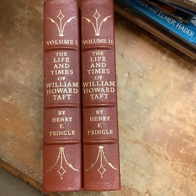 Easton Press 2 Vol. Set Leather Bound The Life And Times Of William Howard Taft-image