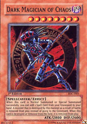 Lightly Played, English Yu Gi Oh Dark Magician of Chaos - IOC-065 - Ultra Rare --image