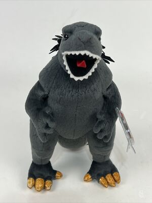 Ty Japan Beanie Buddy Godzilla (black eyes) plush Japan & NY Toy Exclusive-image