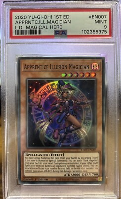 PSA 9 2020 Yu-Gi-Oh! 1st Ed Apprentice Illusion Magician L.D. Magical Hero -image