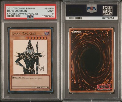 PSA 9 DARK MAGICIAN JUMP-EN049 SHONEN JUMP ULTRA PROMO YUGIOH KAZUKI TAKAHASHI-image