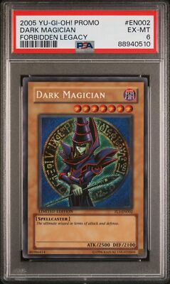 2005 Yu-Gi-Oh! Promo #EN002 Dark Magician Forbidden Legacy PSA 6-image