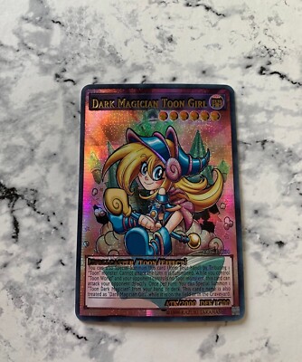 DIY ORICA Toon Dark Magician Girl Waifu Holo Style NM Secret Rare Foil Card Yugi-image