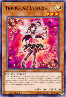 Trickstar Lycoris - SP18-EN022 - Common - 1st Edition NM YuGiOh!  Star Pack VRAI-image