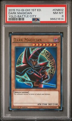 PSA 8 Dark Magician (B) YGLD-ENB02 1st Edition-image