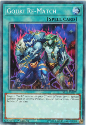 Yugioh Gouki Re-Match SP18-EN039 Starfoil Rare 1st Edition-image
