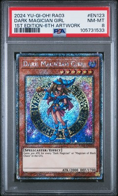 2024 YU-GI-OH! RA03-QUARTER CENTURY BONANZA #EN123 DARK MAGICIAN GIRL PSA 8-image