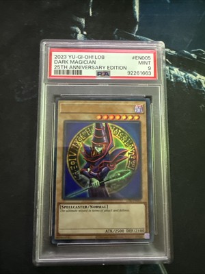 Yu-Gi-Oh! TCG - Dark Magician LOB-EN005 - 25th Anniversary Set - PSA 9 - MINT-image