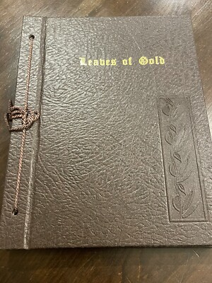 Leaves Of Gold Book Anthology of Prayers 1948 Clyde Lytle Leather - Beautiful!-image
