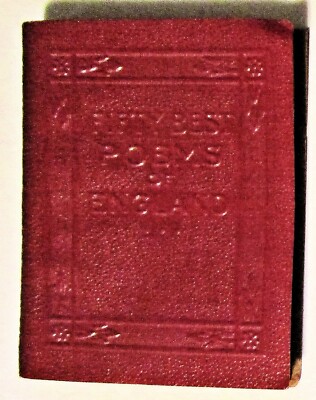 1920-24 Fifty Best Poems of England Little Leather Library Robert Haas Book-image