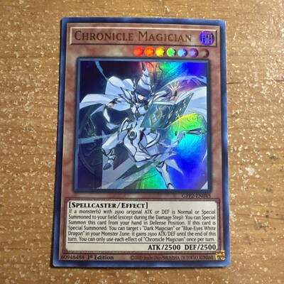 🔥 YUGIOH Chronicle Magician GFP2-EN045 ULTRA RARE HOLOFOIL NM 1ST EDITION-image