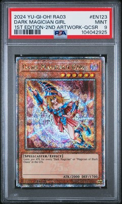 2024 YU-GI-OH! RA03-QUARTER CENTURY BONANZA #EN123 DARK MAGICIAN GIRL PSA 9-image