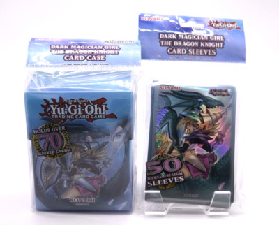Yu-Gi-Oh! Dark Magician Girl Sleeves (50) + Deck Box – Official Konami Sealed-image