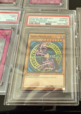 2015 YU-GI-OH! WORLD CHAMP PROMO ASIAN-ENGLISH #JPP02 DARK MAGICIAN PSA 10-image