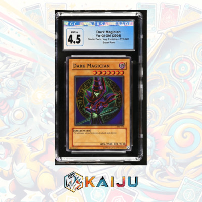 Yu-Gi-Oh! 2004 Dark Magician 1st Ed. Super Rare SYE-001 CGC 4.5-image
