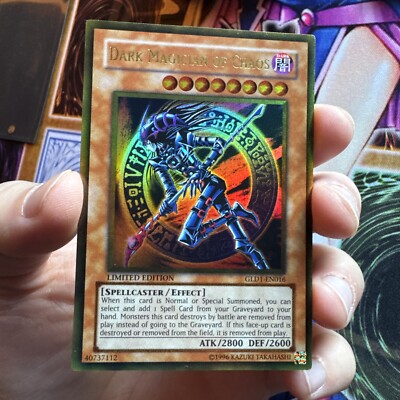 Yu-Gi-Oh! Dark Magician of Chaos Foil GLD1-EN016 Limited Edition Gold Rare LP-image
