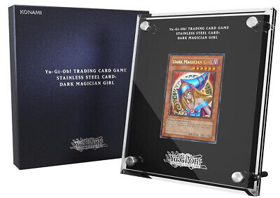 Sale KONAMI Yu-Gi-Oh Dark Magician Girl Stainless Steel Card English SDCC 24-image