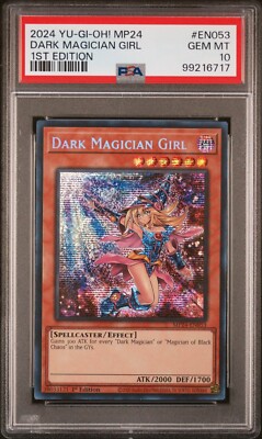 Yugioh Dark Magician Girl MP24-EN053 1st Prismatic Secret Rare PSA 10 GEM MINT-image