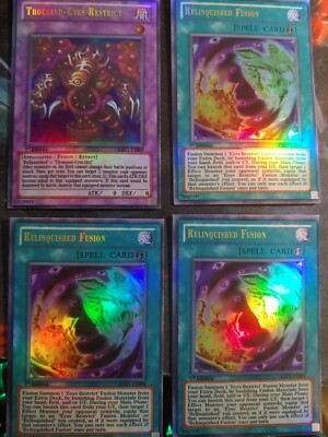 Yu-Gi-Oh Fan Made Orica - Thousand Eyes Fusion x3 & Restrict  Set Ultra Rare-image