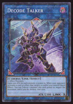 Yugioh Decode Talker #SP18-EN031 1st Edition Star Foil Rare-image