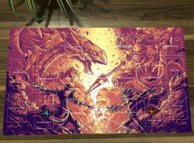 NEW YGO  Playmat Dark Magician CCG TCG Trading Card Game Mat + Bag-image