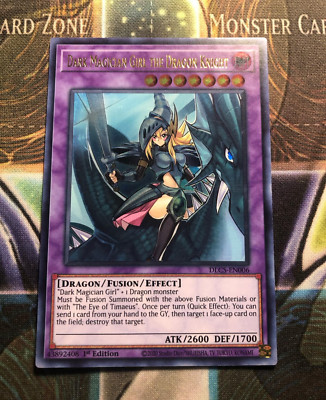 *** DARK MAGICIAN GIRL THE DRAGON KNIGHT *** 1ST EDITION ULTRA RARE YUGIOH!-image