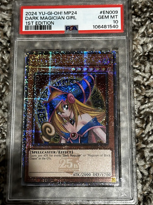 Yugioh Dark Magician girl #EN009 25th Quarter Century PSA 10-image