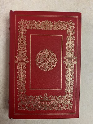 Vintage 1980 The Franklin Library “Montaigne Essays II” Leather Collection Book-image