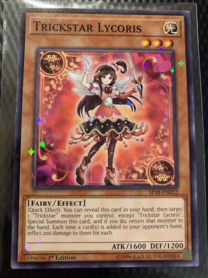 Yu-Gi-Oh! Trickstar Lycoris SP18-EN022 Starfoil 1st Ed Near Mint-image