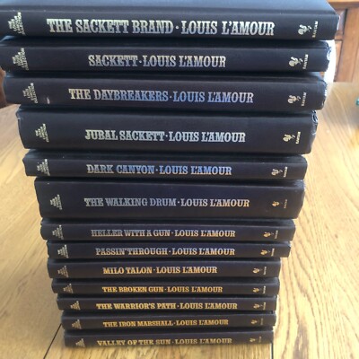 Louis L'Amour Leatherette Bantam Books Lot of 13-image