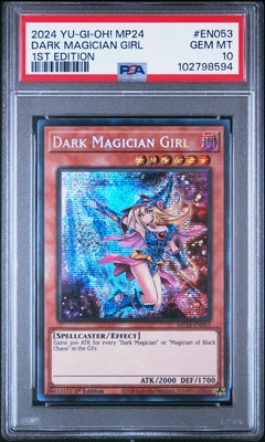 2024 YU-GI-OH! MP24-25TH ANV TIN: DUELING MIRRORS DARK MAGICIAN GIRL PSA 10-image