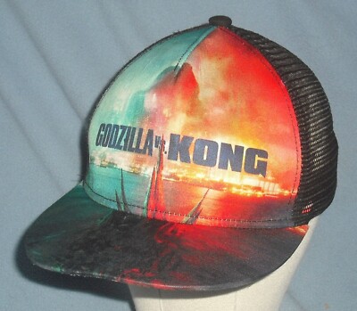 Godzilla vs. King Kong Hat Baseball Cap Movie Promo Merch Graphic Print Snapback-image