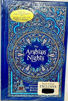 The Arabian Nights Translated By Sir Richard F Burton Bonded Leather Sealed New-image