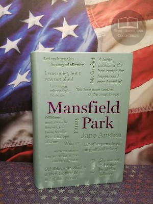 NEW Mansfield Park by Jane Austen Faux Leather Word Cloud Edition-image