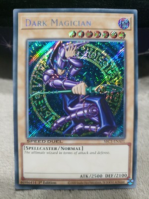 Yugioh Card Dark Magician Secret Rare Speed Duel SBC1-ENA01 Yugi-image