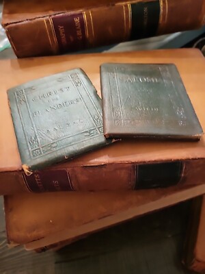  Christ & Salome Antique Little Leather Book Lot 1920 Great Vintage Collectible -image