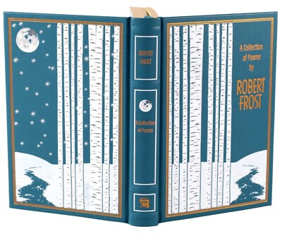 A COLLECTION OF POEMS BY ROBERT FROST Leather Bound Classics Deluxe Gift Book-image